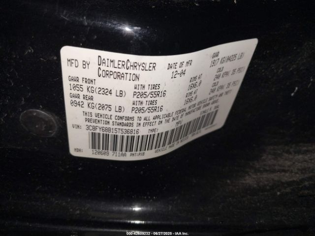 2005 CHRYSLER PT CRUISER 3C8FY68B15T536816 Photo 8