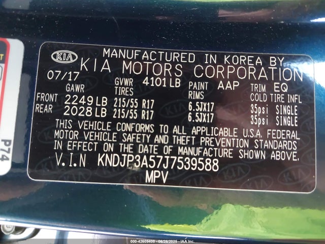 KNDJP3A57J7539588 KIA g