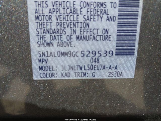 2016 INFINITI QX60 5N1AL0MM9GC529539 Photo 8