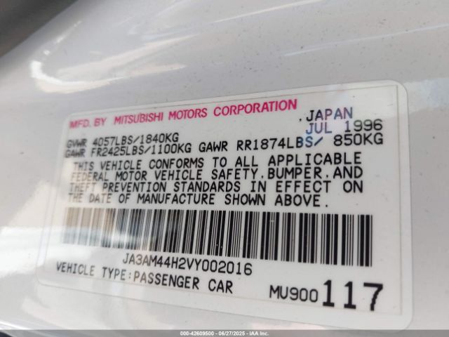 1997 MITSUBISHI 3000 GT JA3AM44H2VY002016 Photo 8