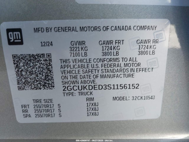 2GCUKDED3S1156152 Chevrolet l84