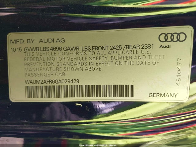 2016 AUDI A5 WAUM2AFR6GA029429 Photo 8