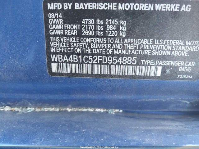 BMW 2015 2015 WBA4B1C52FD954885 Image 9