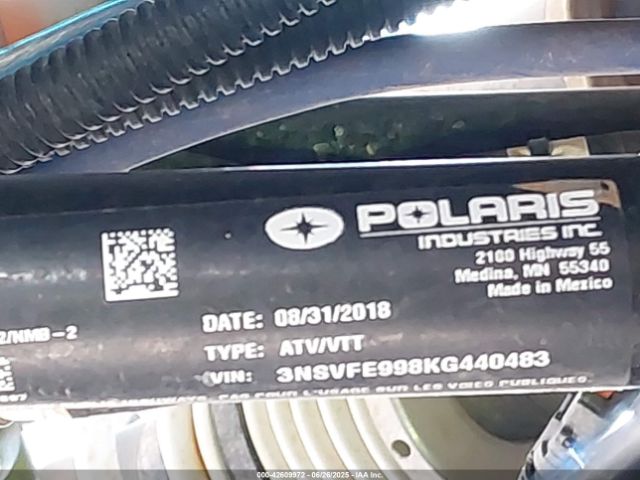 2019 POLARIS RZR 3NSVFE998KG440483 Photo 9