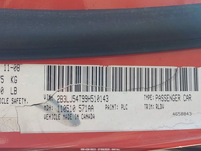 2009 DODGE CHALLENGER 2B3LJ54T99H510143 Photo 8
