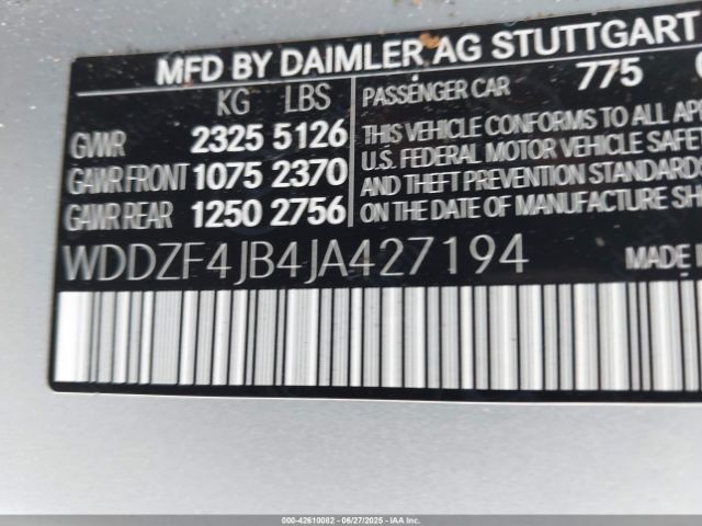 2018 MERCEDES-BENZ E 300 WDDZF4JB4JA427194 Photo 8