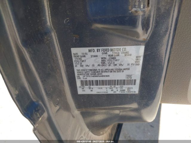 2006 FORD F-150 1FTPX14586NA89365 Photo 8