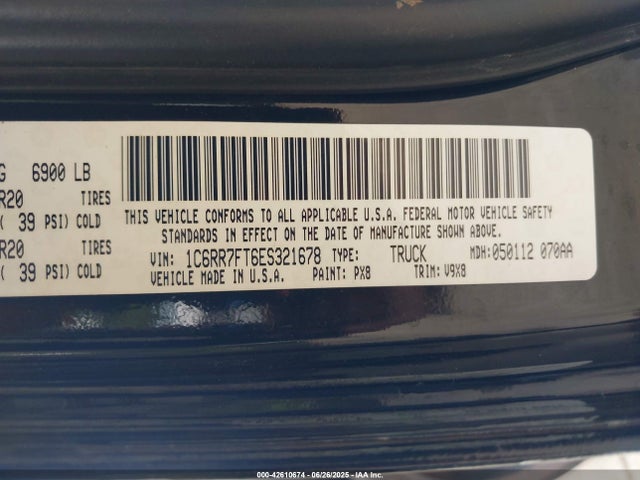 RAM 1500 2014 1C6RR7FT6ES321678 Image 9