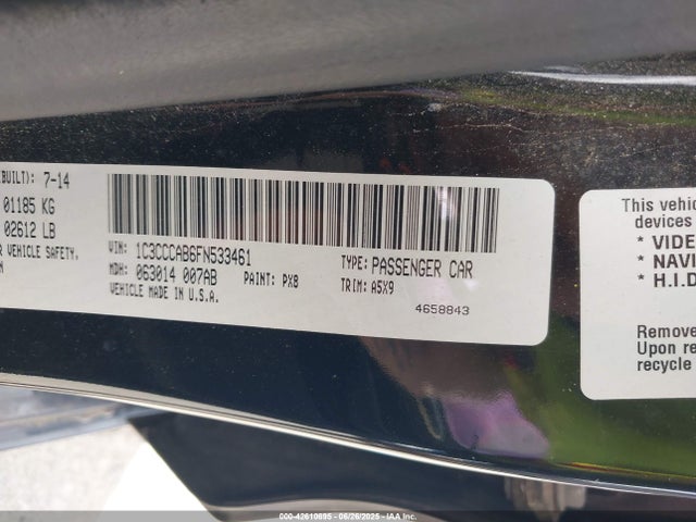 Chrysler 2015 2015 1C3CCCAB6FN533461 Image 9
