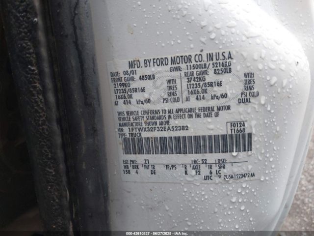 2004 FORD F-250 1FTNX21L14EA34902 Photo 8