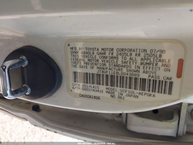 1990 LEXUS LS JT8UF11E8L0043889 Photo 8