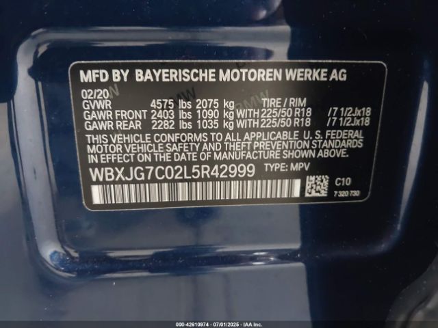 2020 BMW X1 WBXJG7C02L5R42999 Photo 8