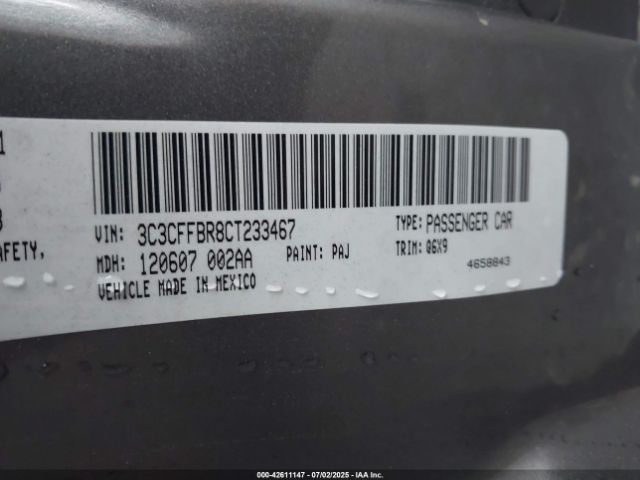 2012 FIAT 500 3C3CFFBR8CT233467 Photo 8