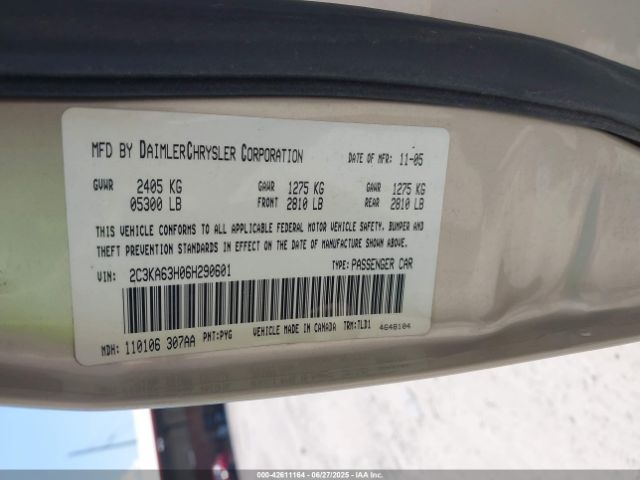 2006 CHRYSLER 300C 2C3KA63H06H290601 Photo 8