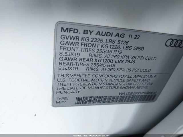 2023 AUDI Q3 WA1DECF31P1069610 Photo 8