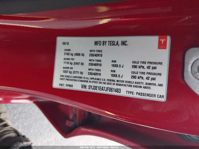 2018 TESLA MODEL 3 5YJ3E1EA7JF061483 Photo 8