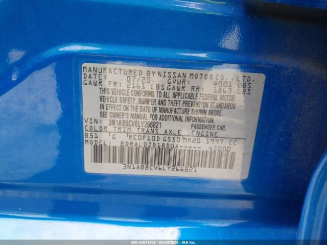 2020 NISSAN SENTRA 3N1AB8CV6LY266821 Photo 8