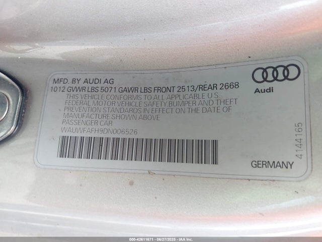 2013 AUDI A5 WAUWFAFH9DN006526 Photo 8
