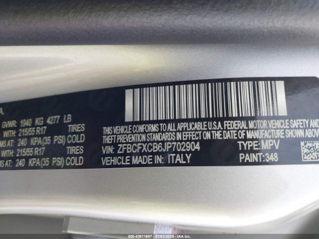 2018 FIAT 500X ZFBCFXCB6JP702904 Photo 8