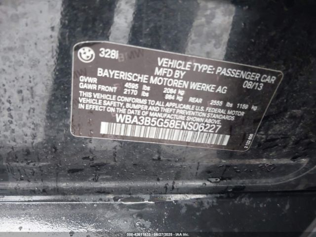 2014 BMW 328I WBA3B5G58ENS06227 Photo 8