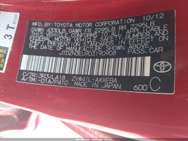 2013 TOYOTA PRIUS V JTDZN3EU9D3190908 Photo 8