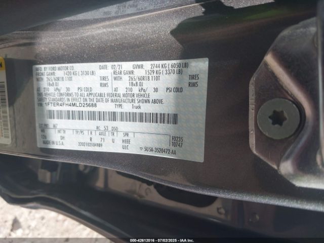 2021 FORD RANGER 1FTER4FH4MLD25688 Photo 8