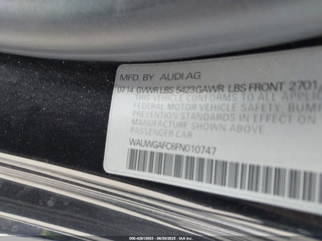 2015 AUDI A7 WAUWGAFC6FN010747 Photo 8