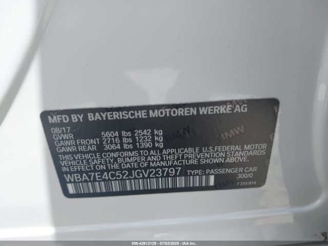 2018 BMW 740I WBA7E4C52JGV23797 Photo 8