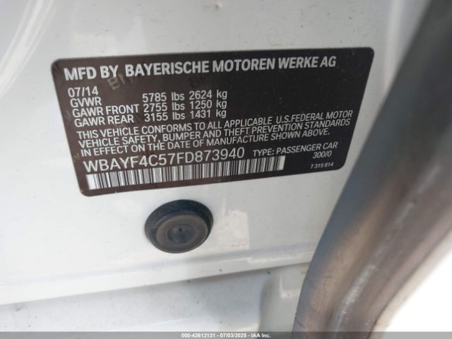 2015 BMW 740LI WBAYF4C57FD873940 Photo 8