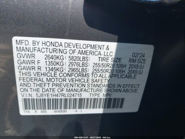 2024 ACURA MDX 5J8YE1H47RL024715 Photo 8