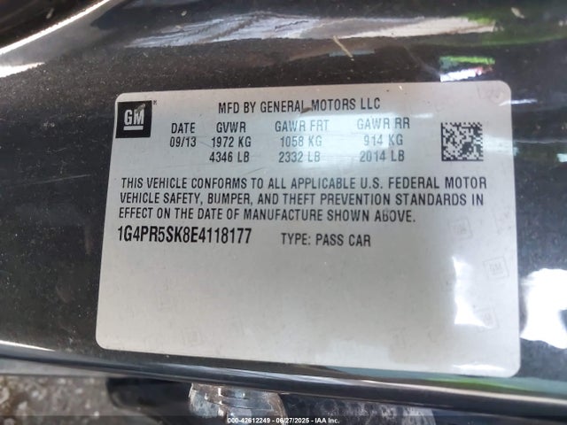 1G4PR5SK8E4118177 Buick lea