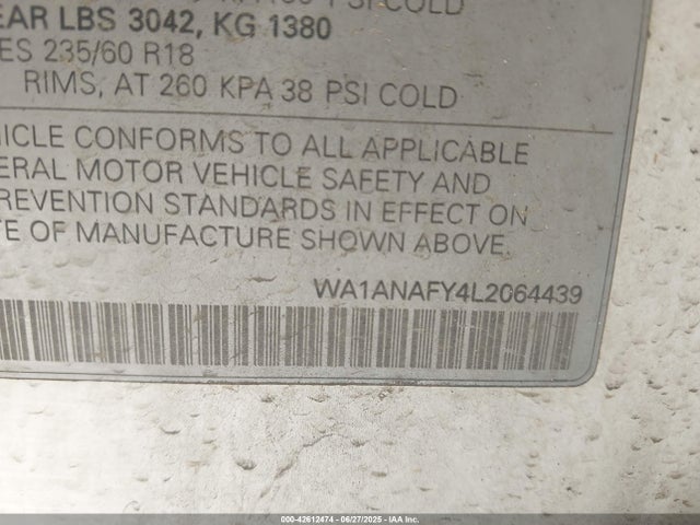 2020 AUDI Q5 WA1ANAFY4L2064439 Photo 8
