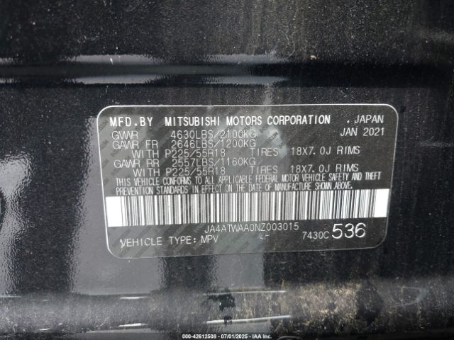 2022 MITSUBISHI ECLIPSE CROSS JA4ATWAA0NZ003015 Photo 8
