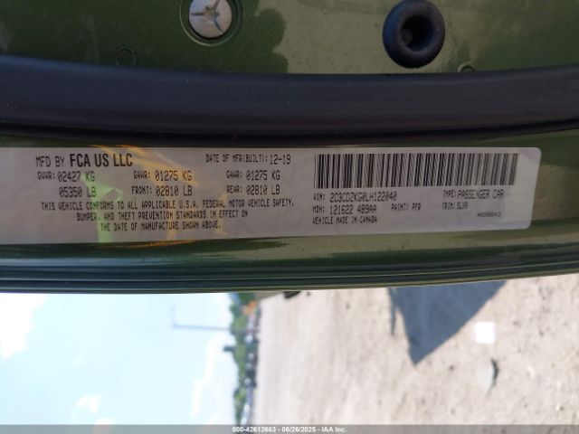 2020 DODGE CHALLENGER 2C3CDZKG0LH122040 Photo 8