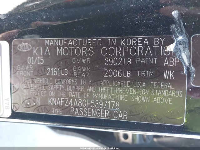 KIA dohc gdi nu 2015 KNAFZ4A80F5397178 Image 9