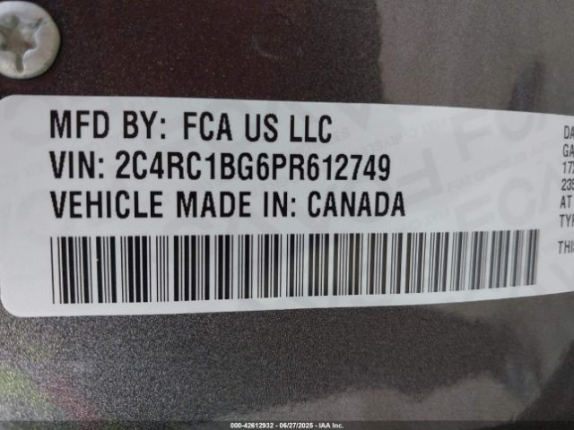 2023 CHRYSLER PACIFICA 2C4RC1BG6PR612749 Photo 8