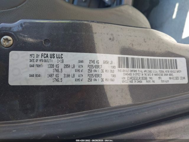 2C4RDGEG2JR195388 Dodge 2018