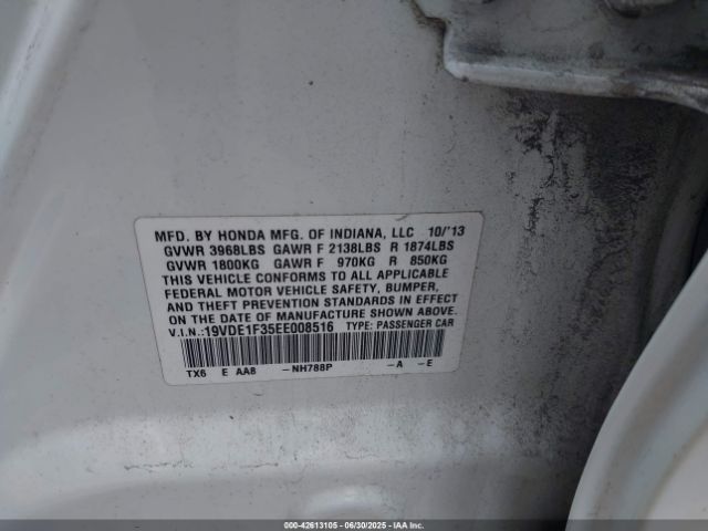 2014 ACURA ILX 19VDE1F35EE008516 Photo 8