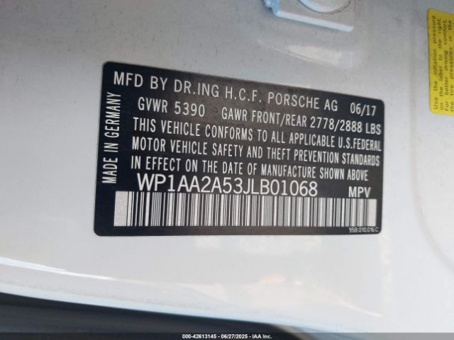 2018 PORSCHE MACAN WP1AA2A53JLB01068 Photo 8