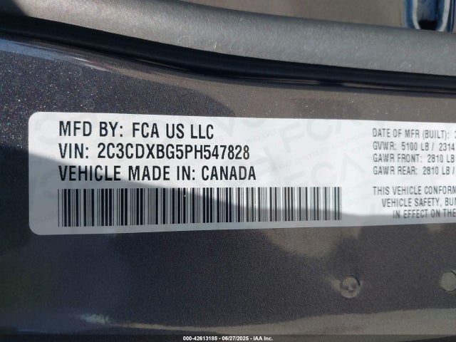 Dodge 2023 2023 2C3CDXBG5PH547828 Image 9