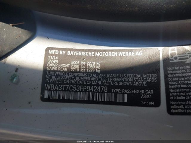 2015 BMW 435I WBA3T7C53FP942478 Photo 8