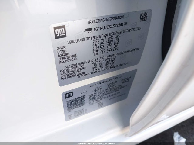 1GTRUJEK1SZ266170 GMC l3b