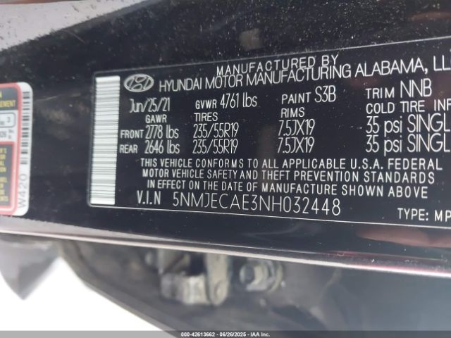2022 HYUNDAI TUCSON 5NMJECAE3NH032448 Photo 8
