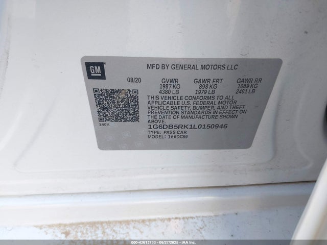 2020 CADILLAC CT4 1G6DB5RK1L0150946 Photo 8