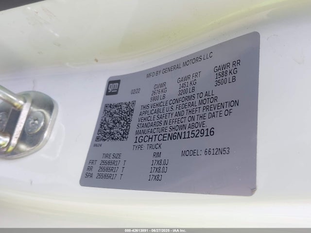 1GCHTCEN6N1152916 Chevrolet lgz