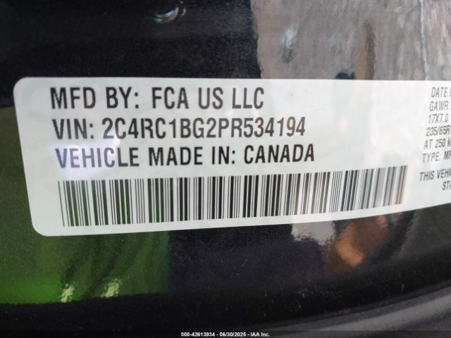 2023 CHRYSLER PACIFICA 2C4RC1BG2PR534194 Photo 8