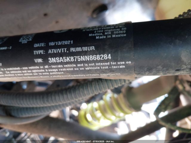 2022 POLARIS RZR 3NSA5K875NN868284 Photo 9