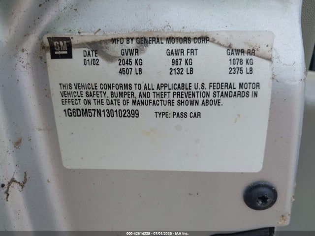 2003 CADILLAC CTS 1G6DM57N130102399 Photo 8