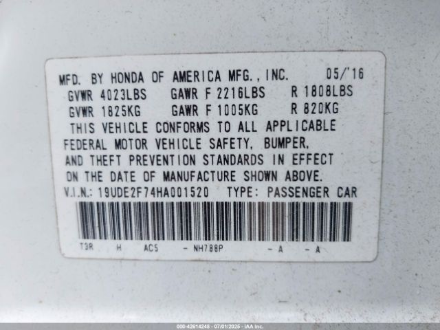 2017 ACURA ILX 19UDE2F74HA001520 Photo 8