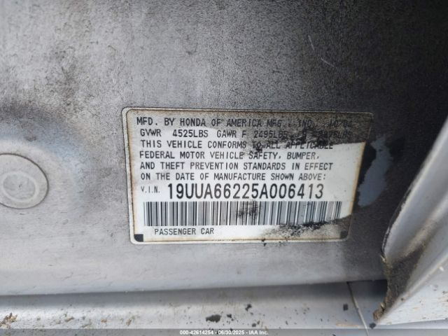 2005 ACURA TL 19UUA66225A006413 Photo 8